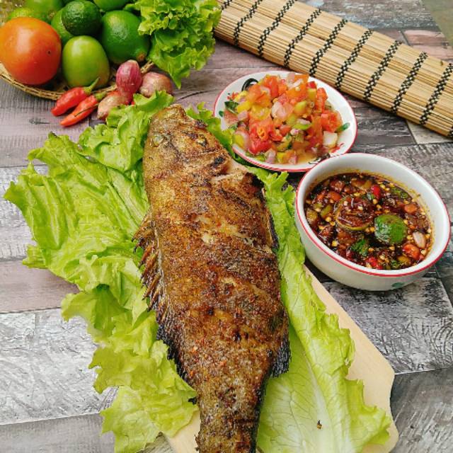 Hidangan Menu Ikan Kerapu Bakar Lezat Suasana Menawan di Cafe Terbaik Pantai Carita, Hubungi WA 081210912346